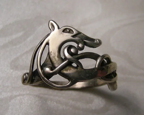 Viking dragon ring.