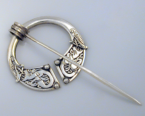 Tara brooch, with Celtic zoomorphic engraving.