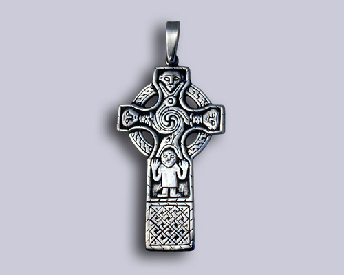 Serpent cross pendant.