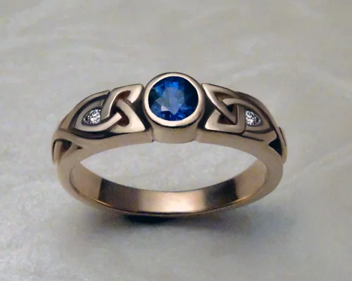Trinity knot, Celtic engagement ring.