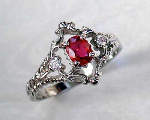 Filigree Style Engagement Ring