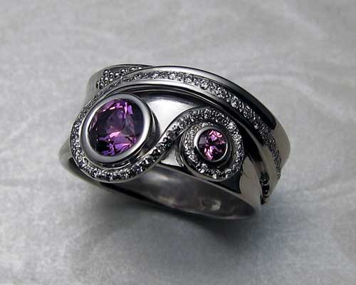 Very unusual engagement ring.