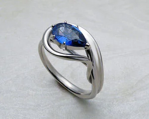 Pear shaped engagement rings.