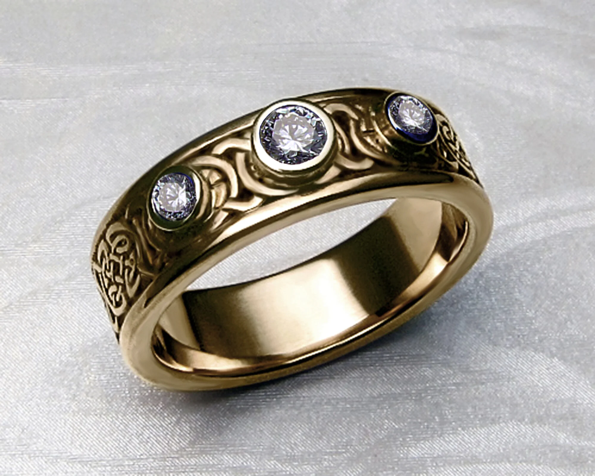 8th to 9th Century Celtic Band with Diamonds