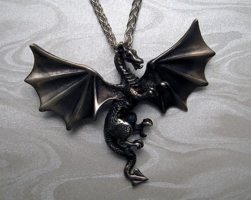 Dragon with wings pendant.