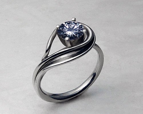 Unique Fashionable Diamond Ring – Jewllery Design