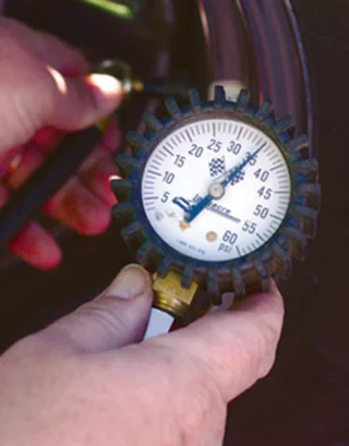 Monitor Tire Pressure to Keep Fuel Economy and Tire Grip at Optimum Levels