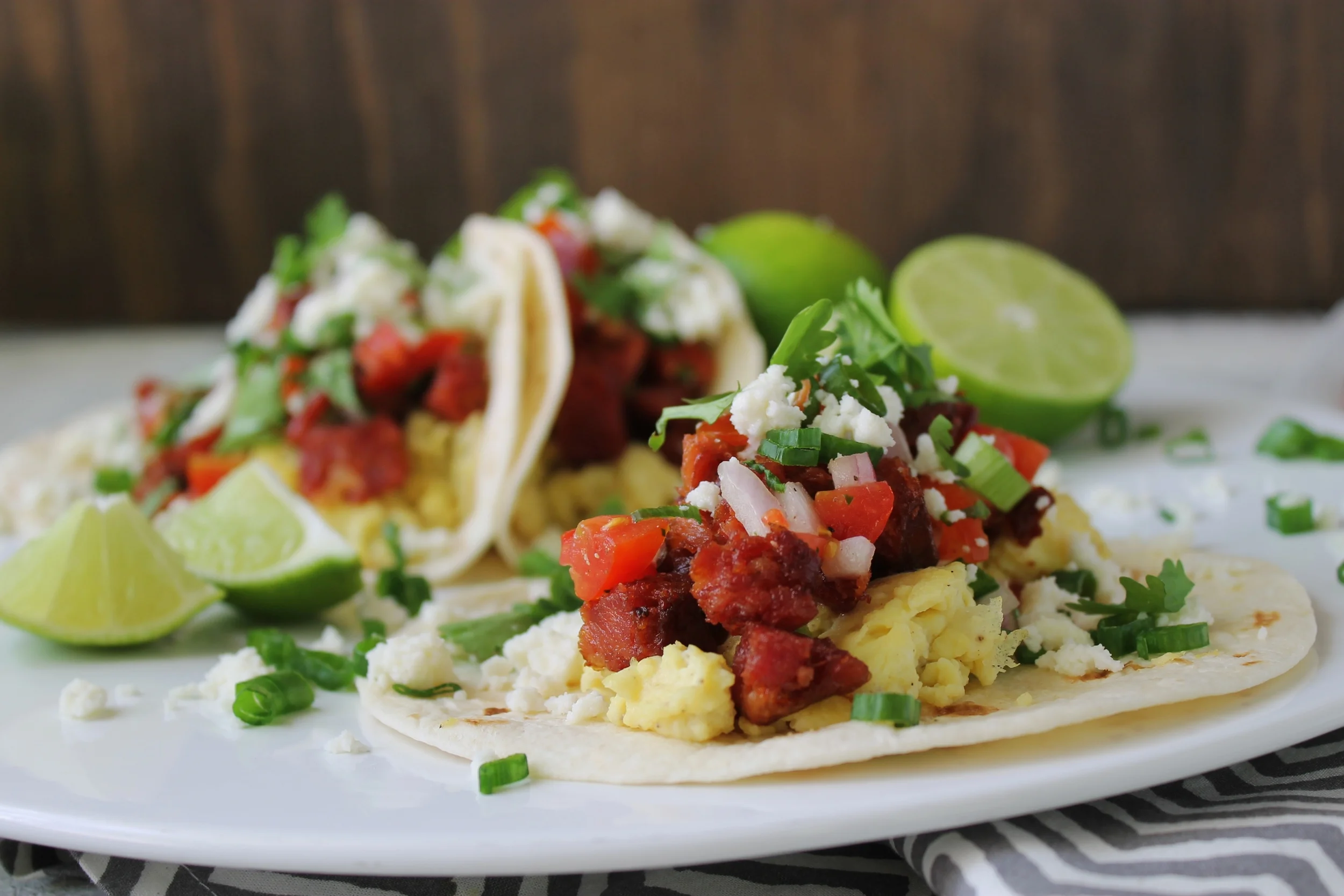 Breakfast Tacos with Andouille Sausage and Queso Fresco: My Diary of Us