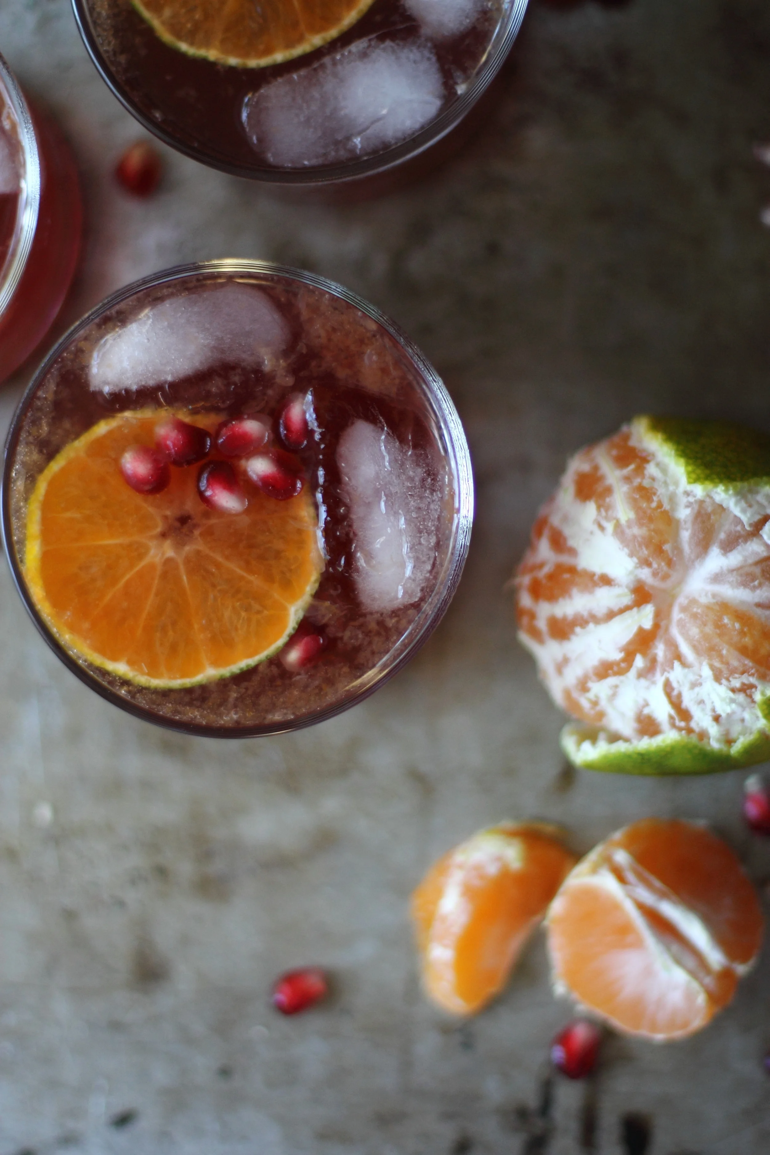 Pomegranate and Satsuma Gin Martini: My Diary of Us