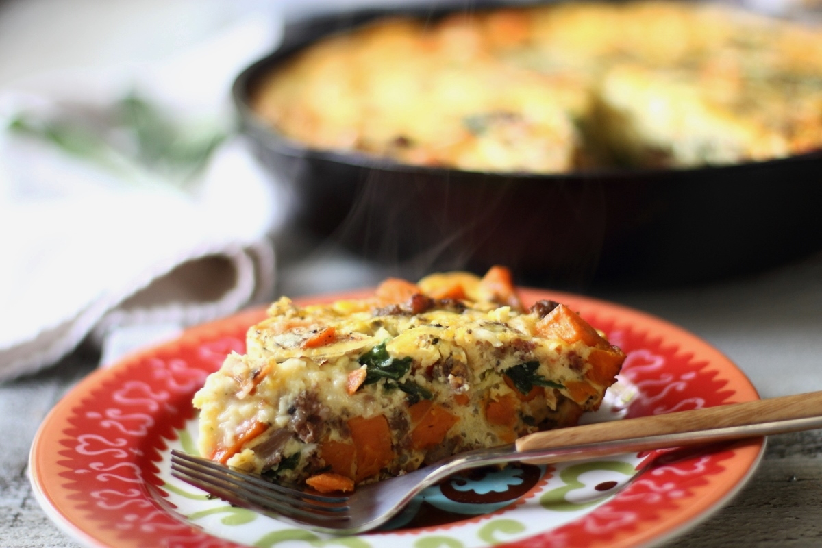 Sausage, Sweet Potato, and Sage Frittata — My Diary of Us