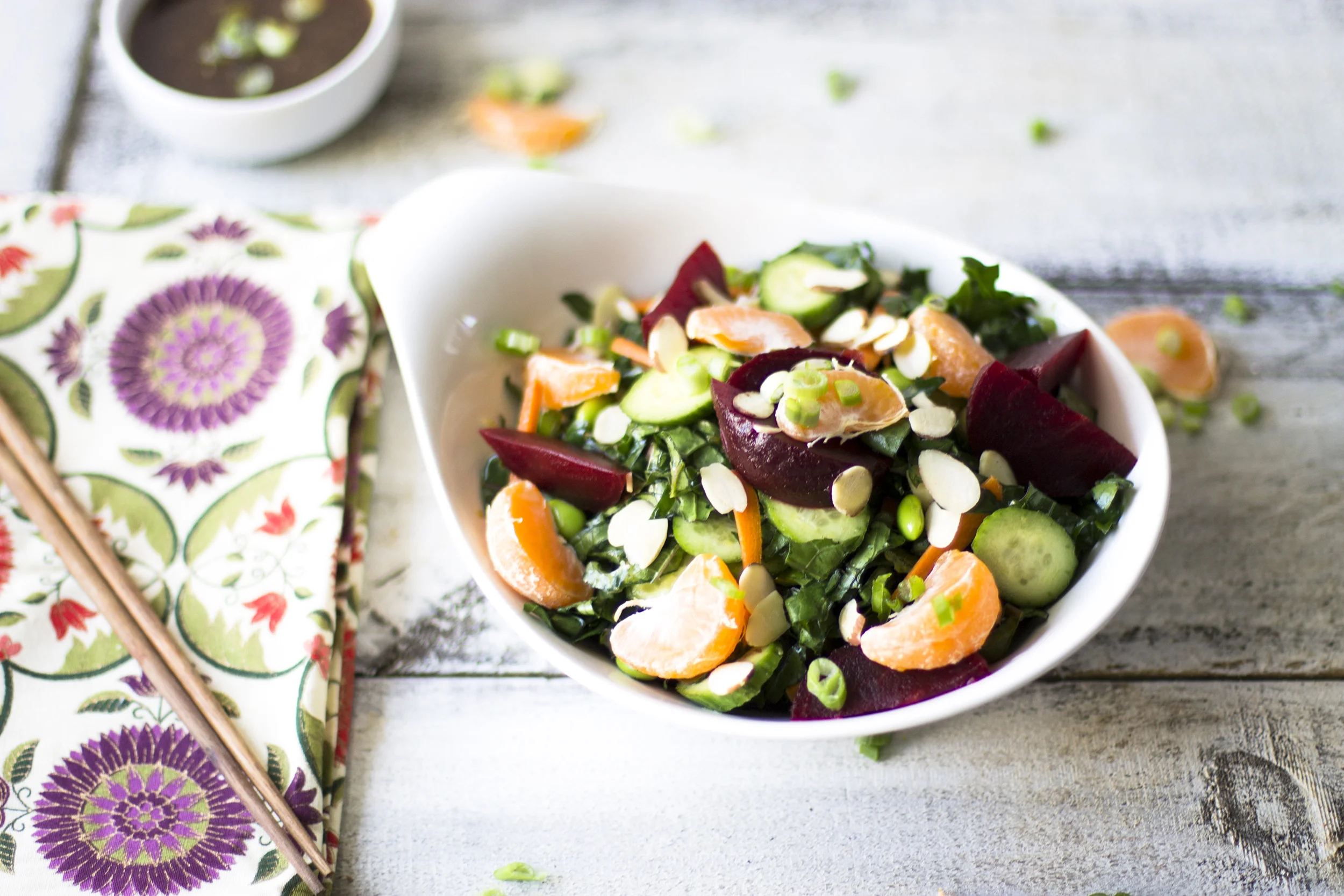 Winter Asian Kale Salad: My Diary of Us