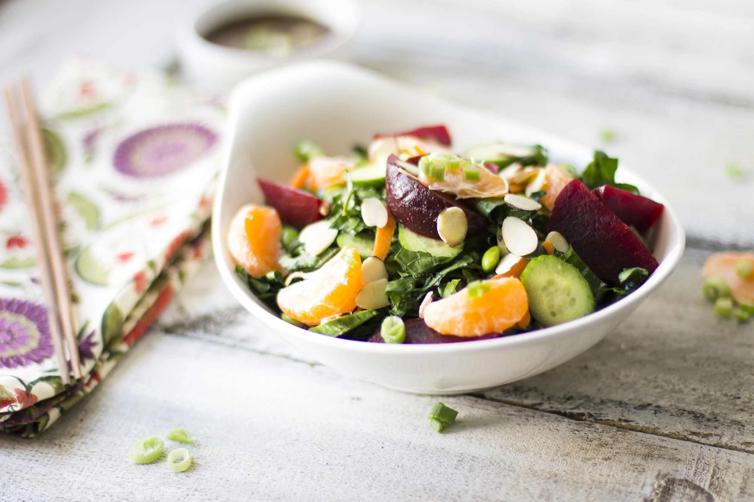 Winter Asian Kale Salad: My Diary of Us