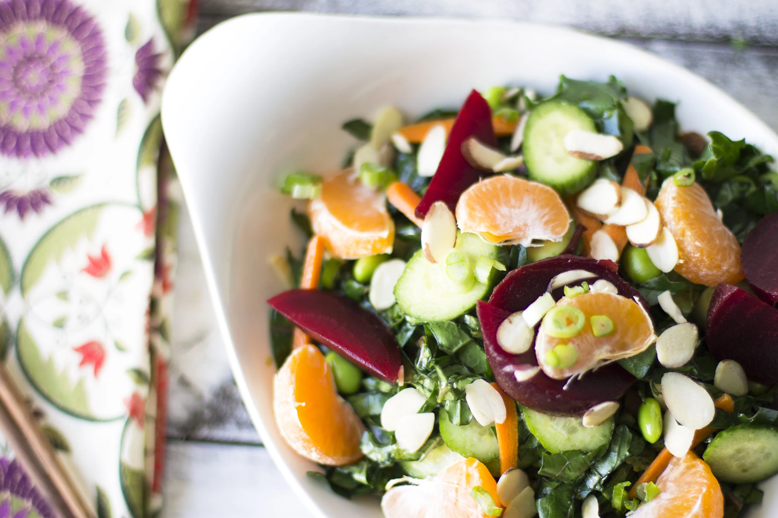 Winter Asian Kale Salad: My Diary of Us