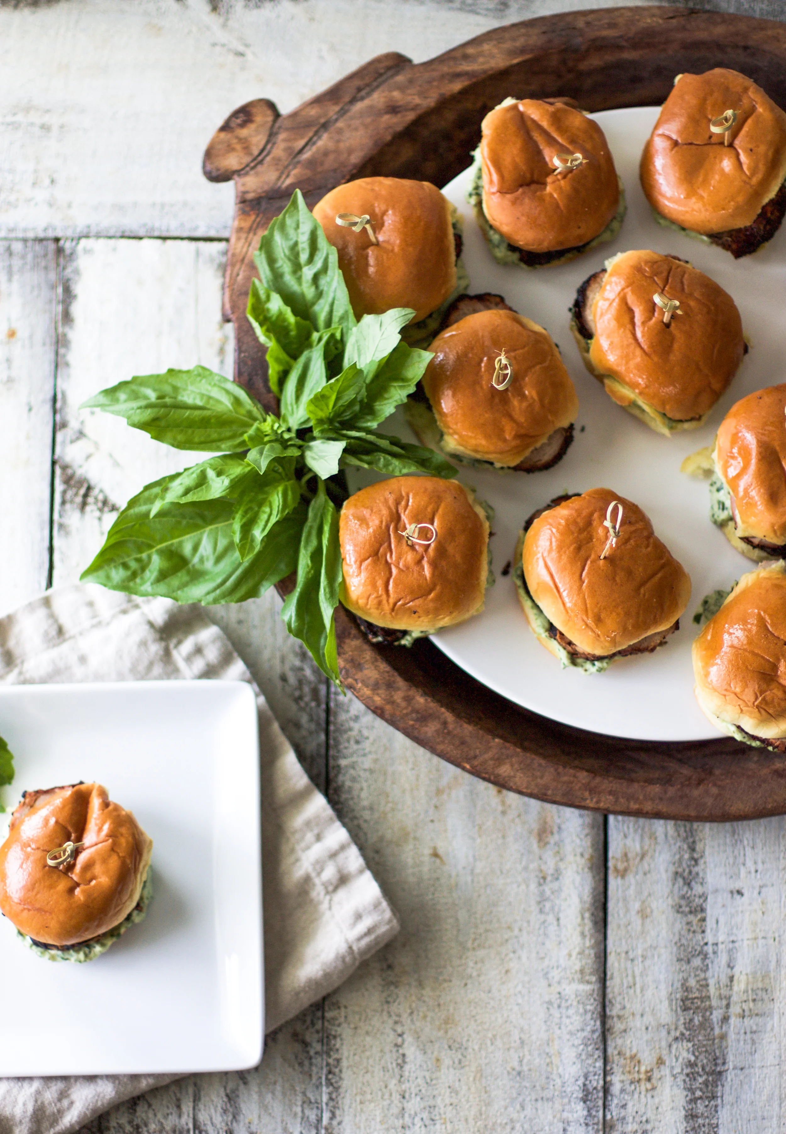 Easy Grilled Pork Tenderloin Sliders with Basil Aioli
