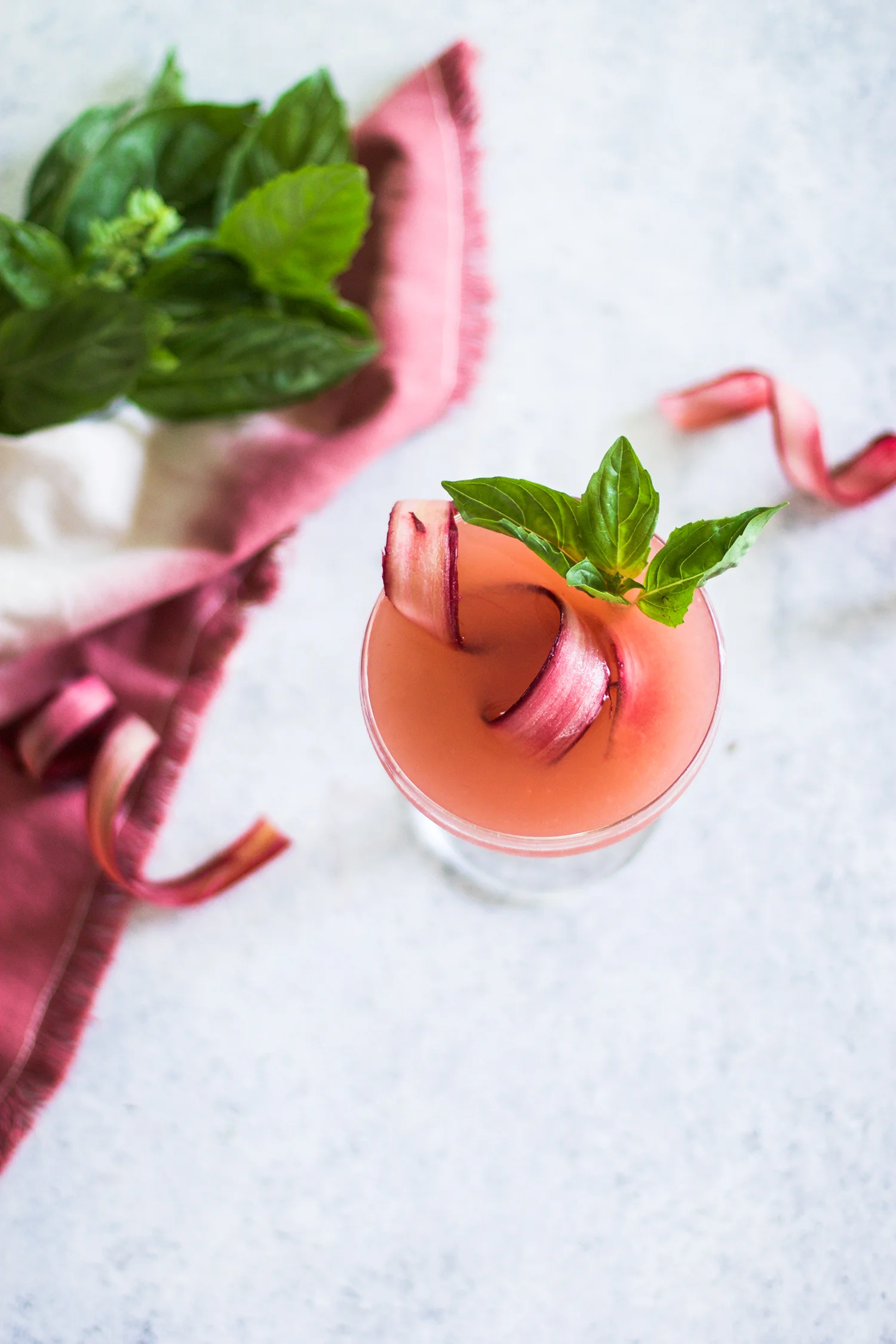 Rhubarb Basil Martini — My Diary of Us