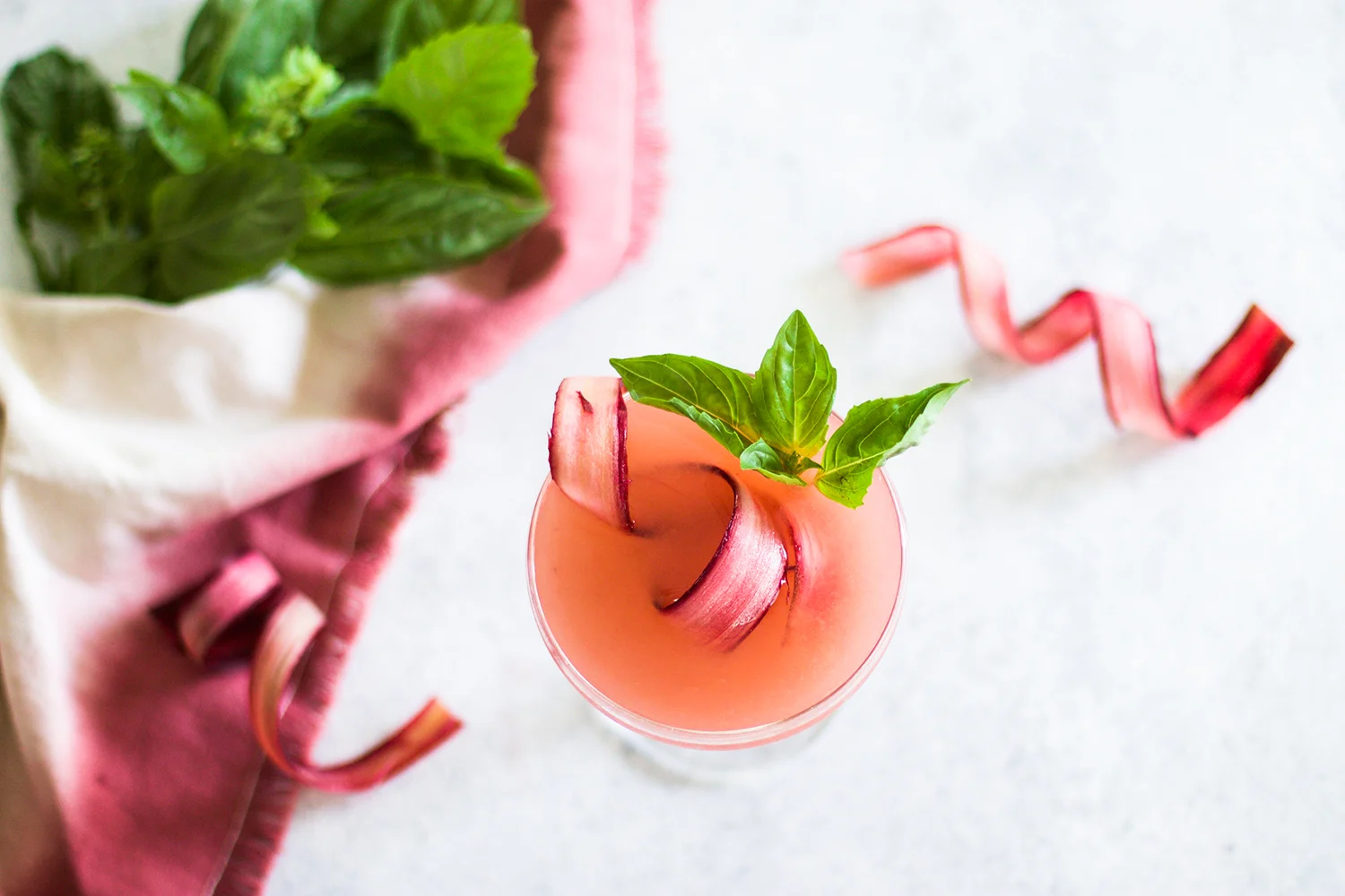 Rhubarb Basil Martini — My Diary of Us