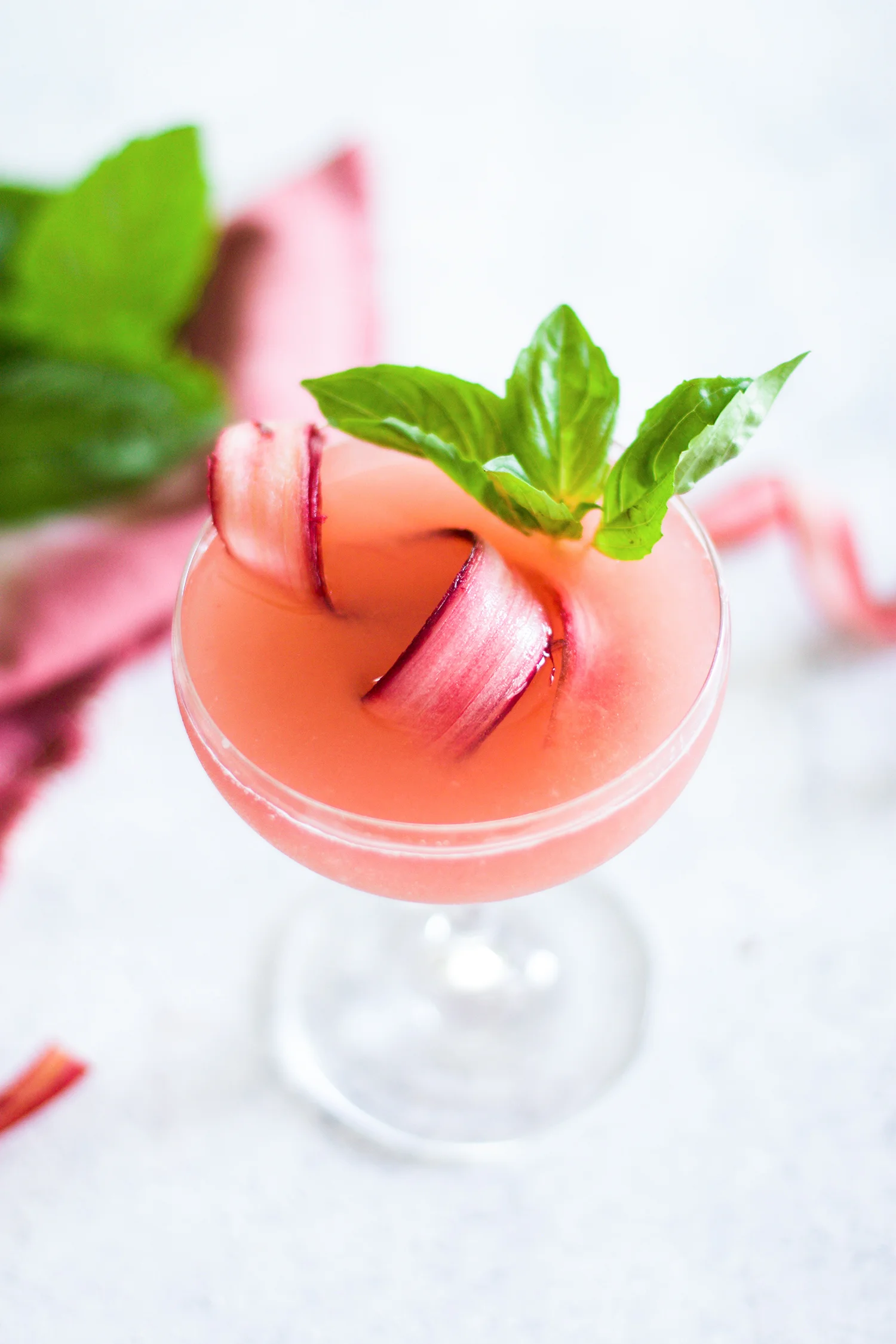 Rhubarb Basil Martini — My Diary of Us