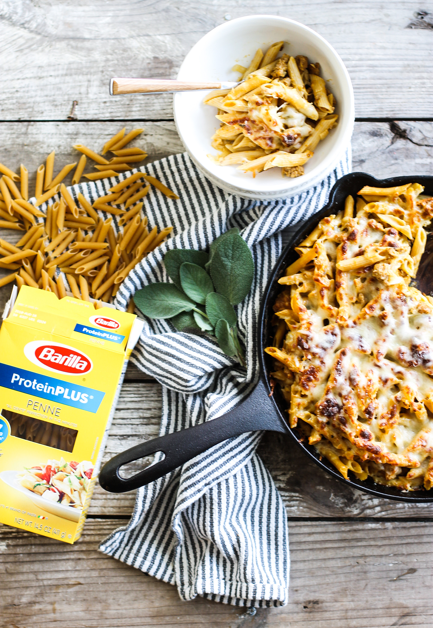 Easy Pumpkin And Sausage Baked Ziti