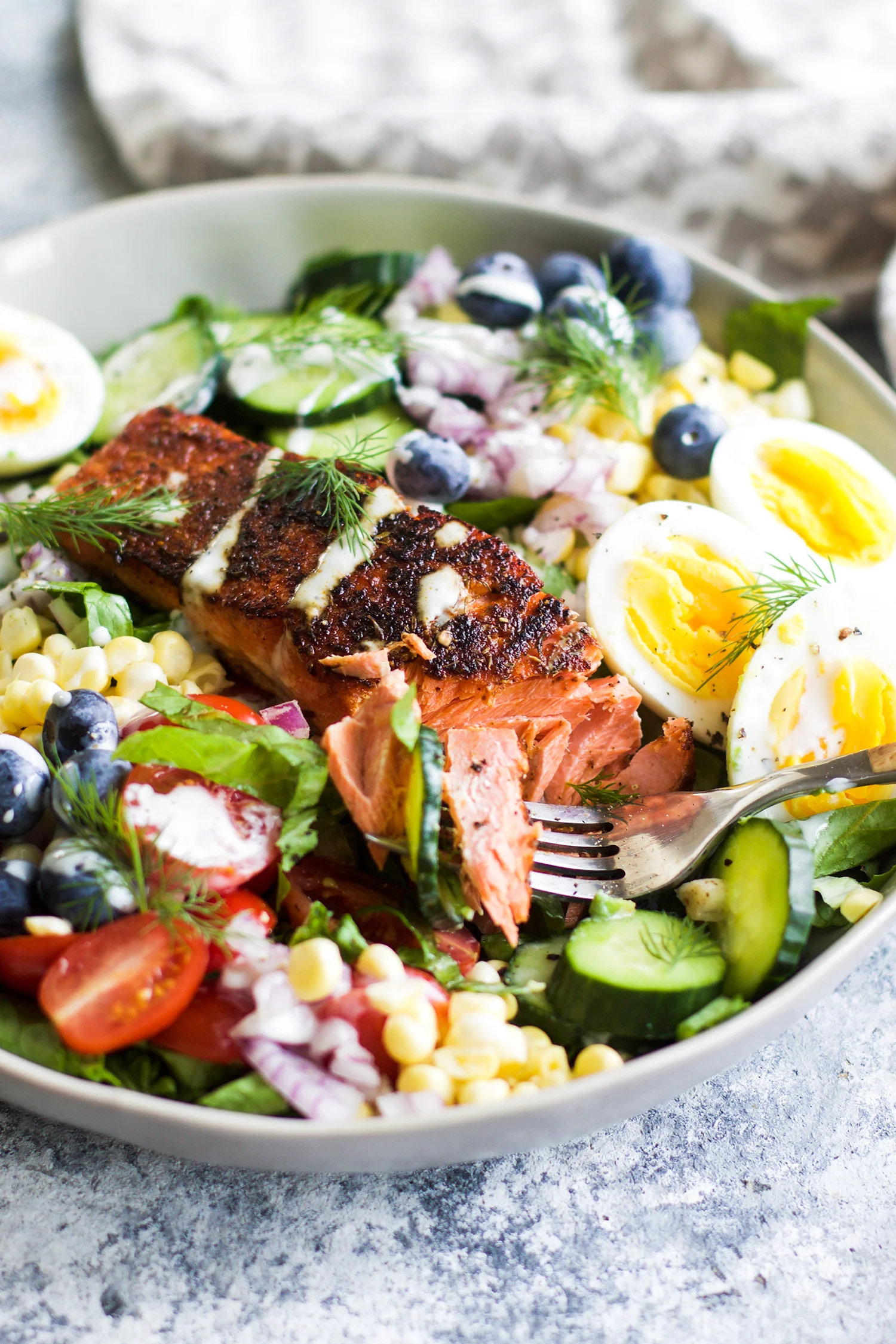 Salmon Cobb Salad