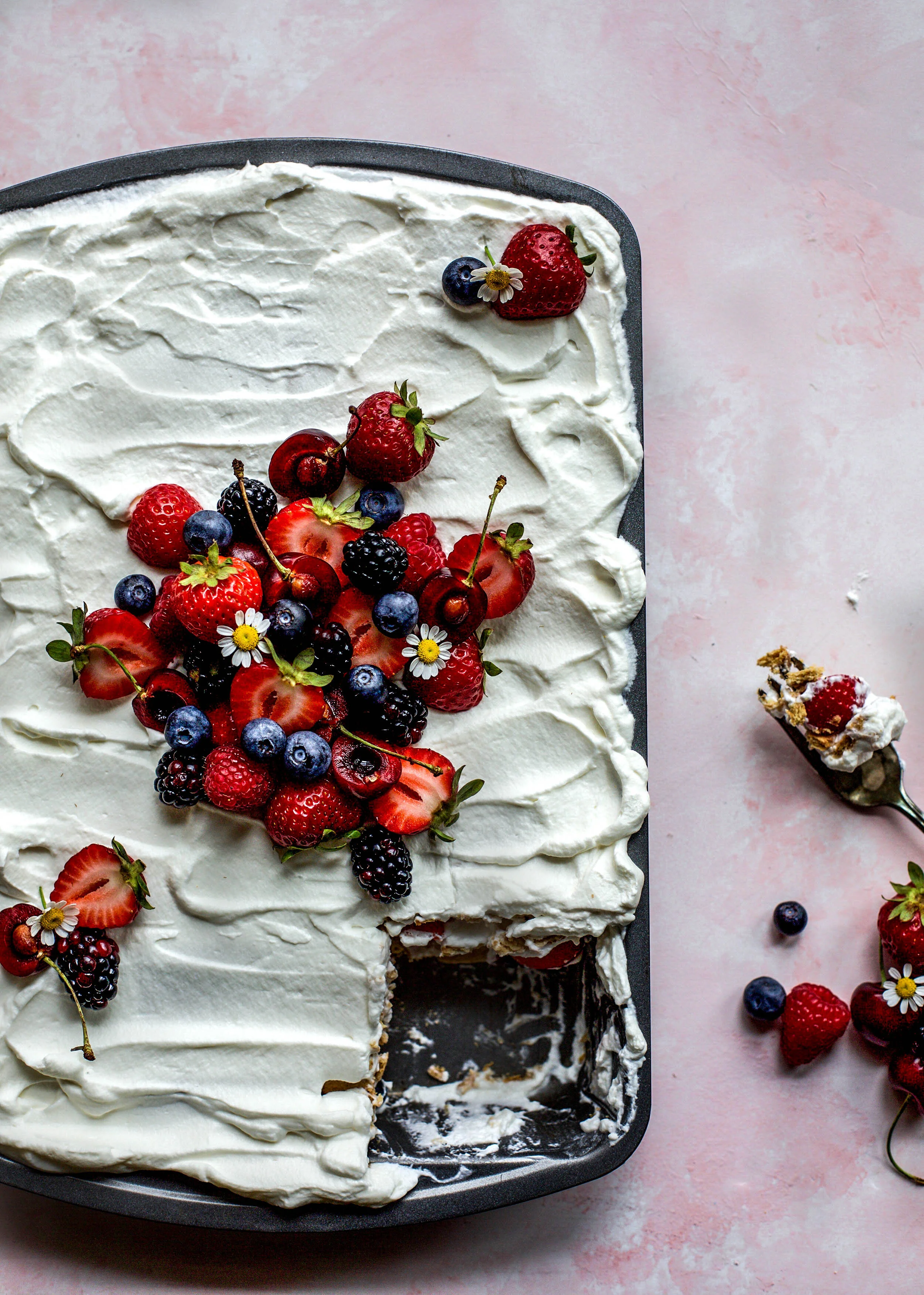 Easy Summer Fruit Icebox Cake