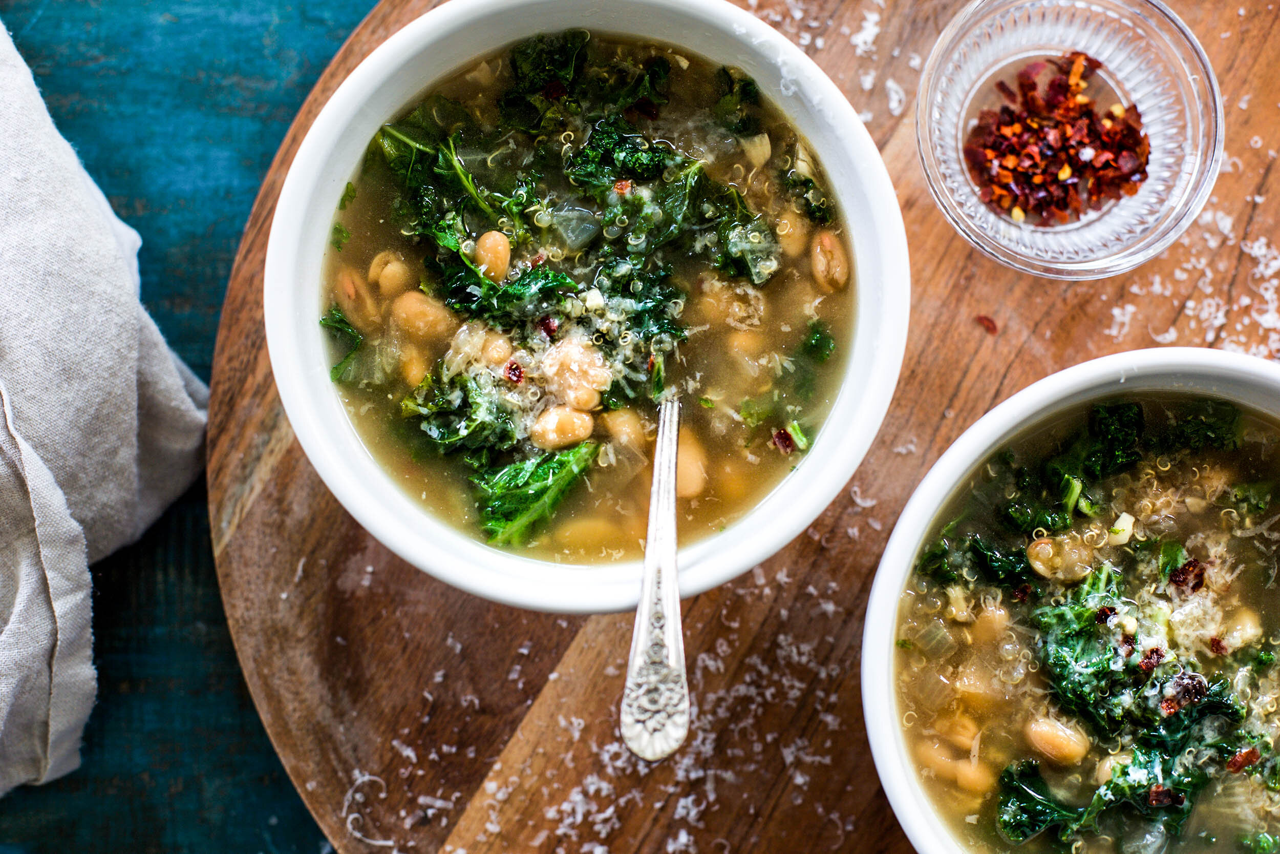 Easy Peasy Kale, White Bean, and Quinoa Soup — My Diary of Us