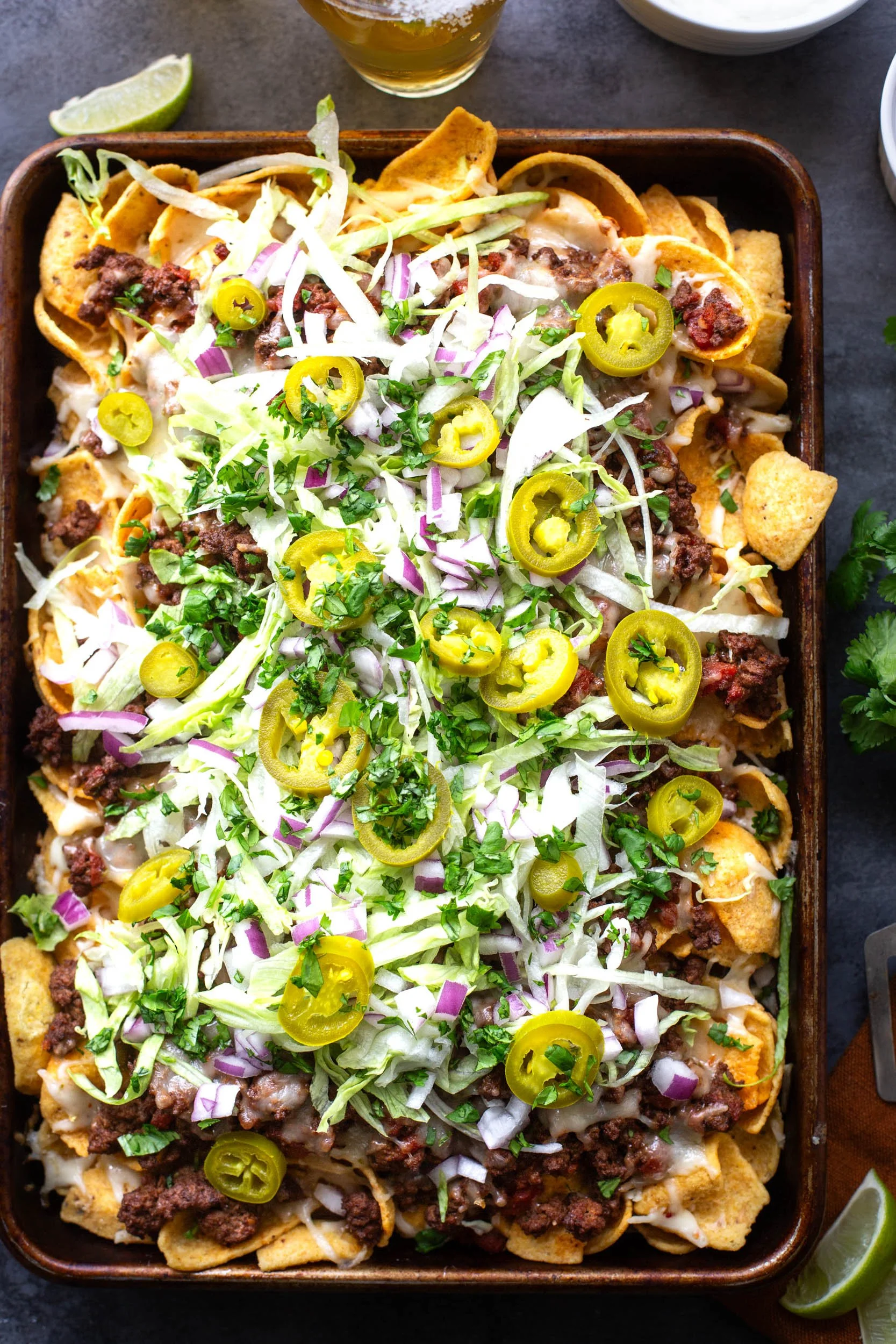Sheet Pan Walking Tacos 