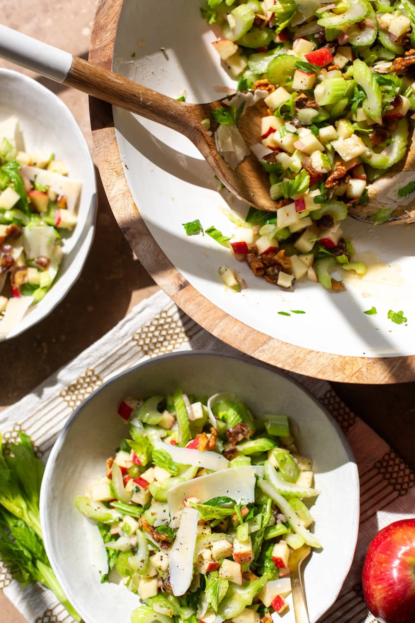 A fresh fall celery apple salad.