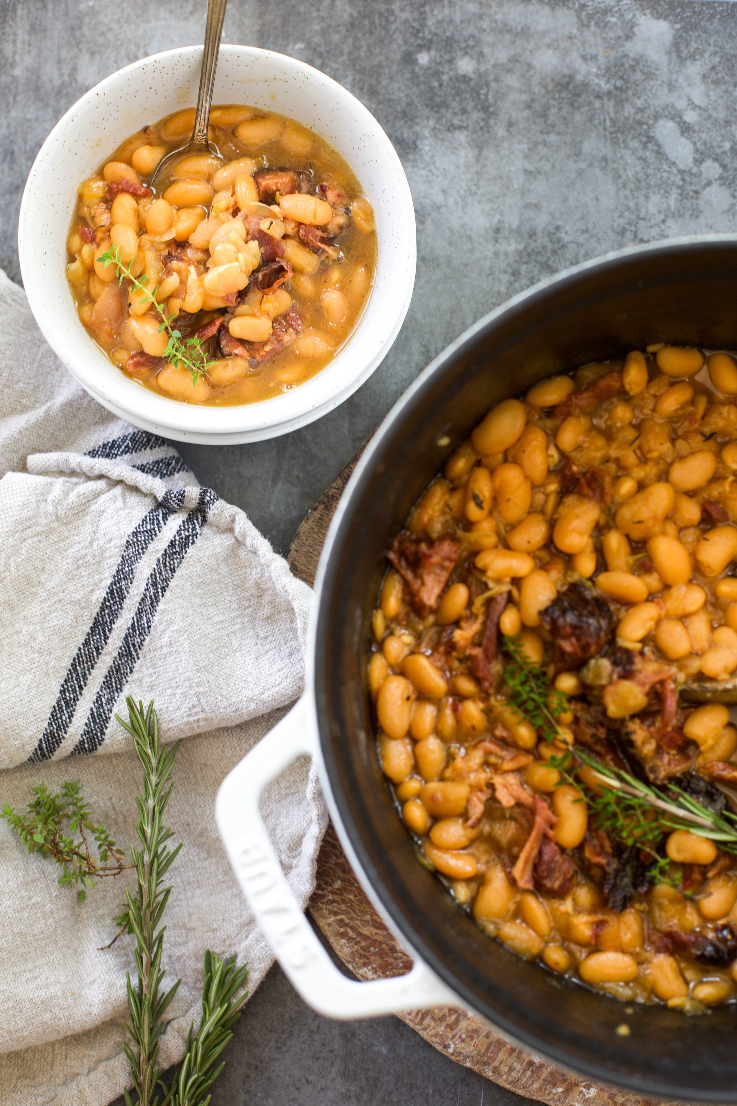 Slow Cooker White Beans - Spicy Southern Kitchen