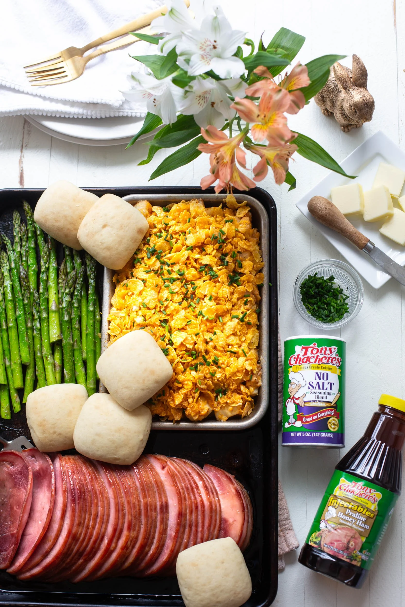 Easy sheet pan Easter dinner for holiday entertaining.