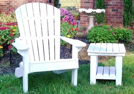 Poly Adirondack Chair and End Table