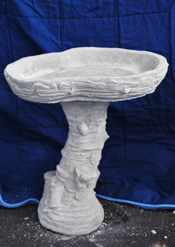 Birch Birdbath