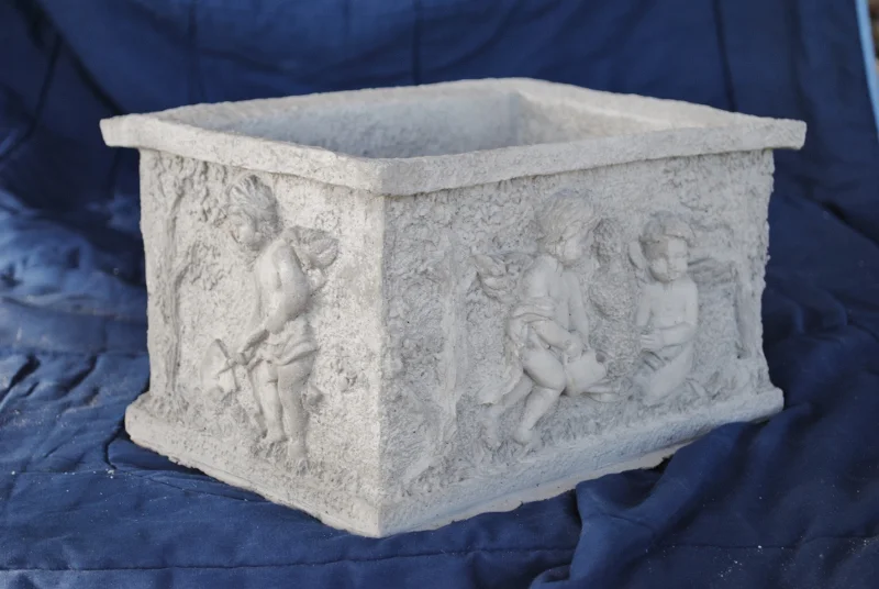 Cherub and Spade Planter