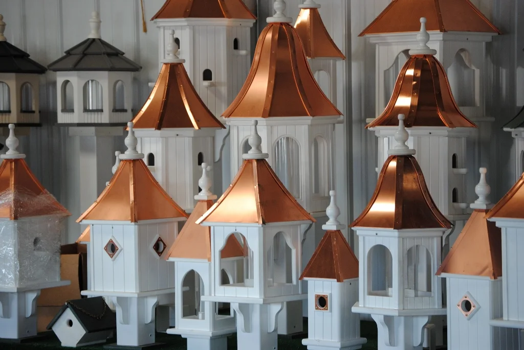 Vinyl Copper Top Birdfeeders And Birdhouses Mayse Mfg Co