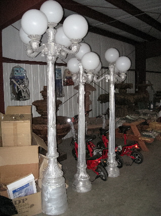 Lamp Posts Mayse Mfg Co Outdoor, Five Globe Lamp Post