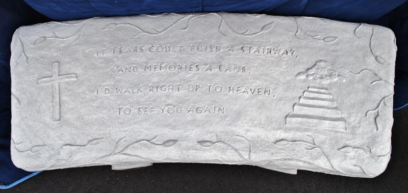If Tears Could Build a Stairway Bench