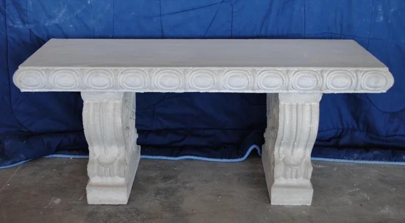 Medium Straight Bench with Design