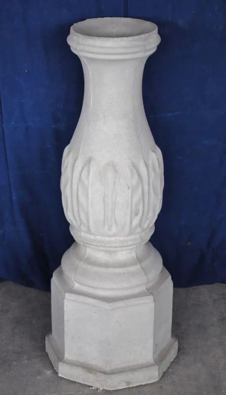 Leaf Gazing Ball Pedestal