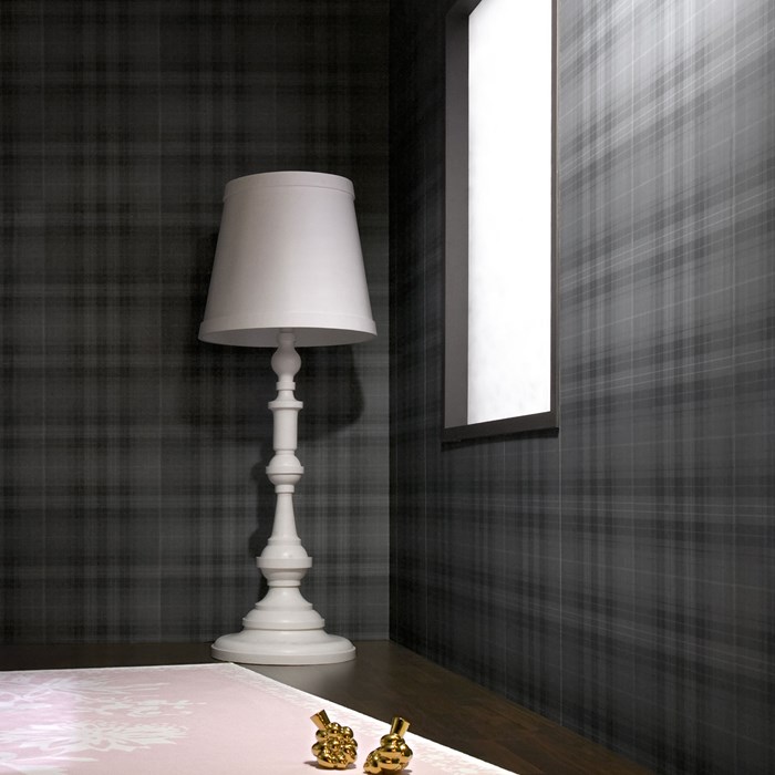  Audrey Wallpaper in Charcoal by Graham & Brown. This is a great "neutral" paper! 