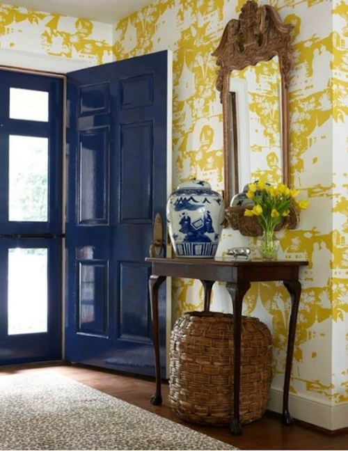 Fabulous Lacquer Door (and room!) Designed by Suellen Gregory