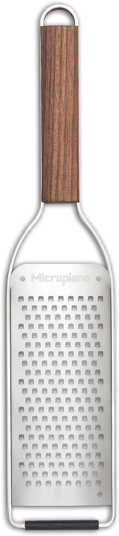 Microplane Master Series Wood Handle Stainless Steel Frame Coarse Blade Cheese Grater