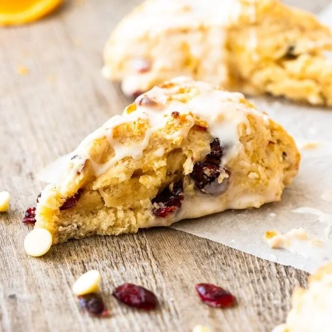 Sweet Scones - White Chocolate Cranberry - sold as a set of 4
