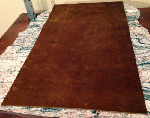 6 :This is the leather after the cutting and before any tooling is done.