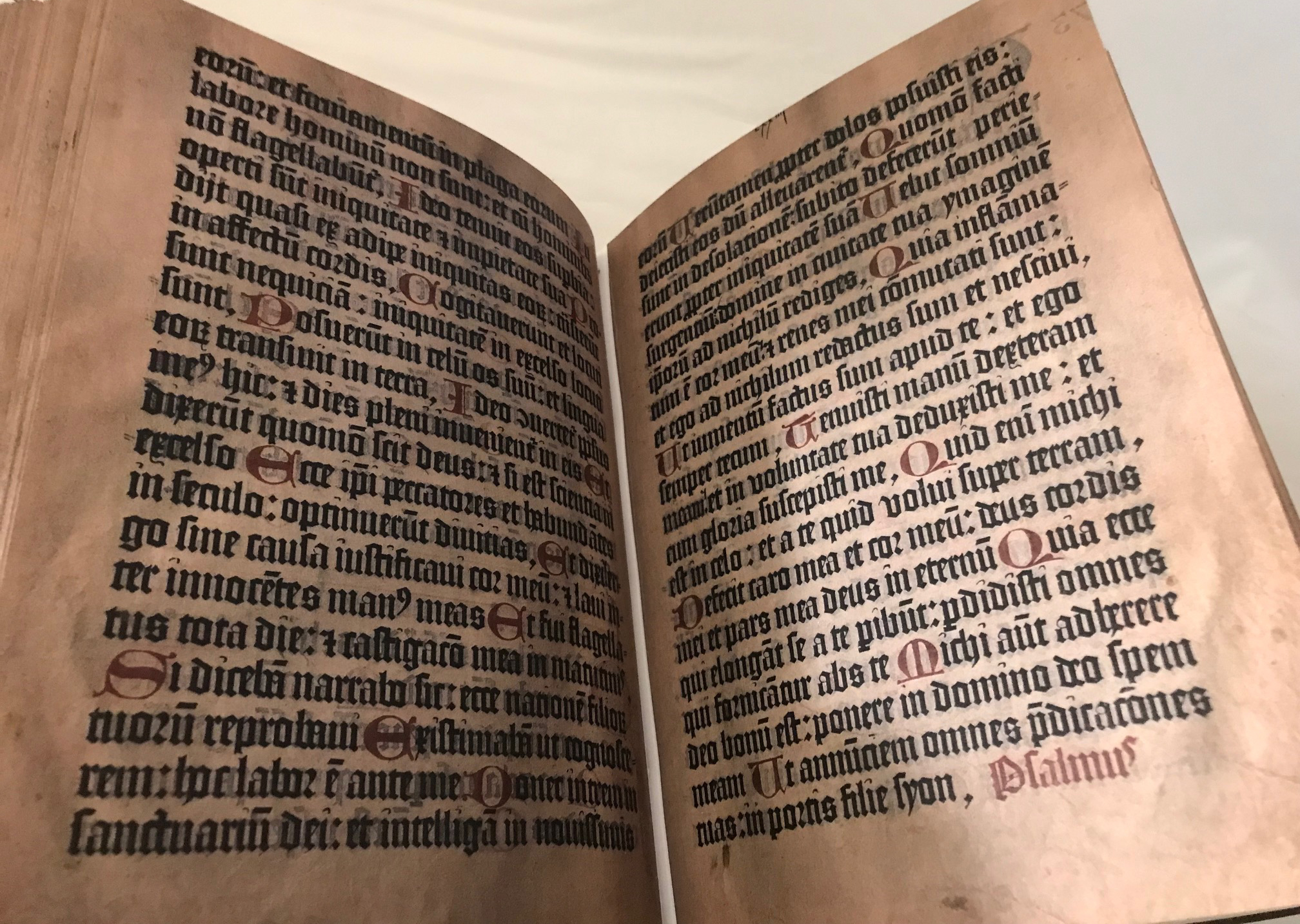 Mainz Psalter 1457 AD Facsimile 