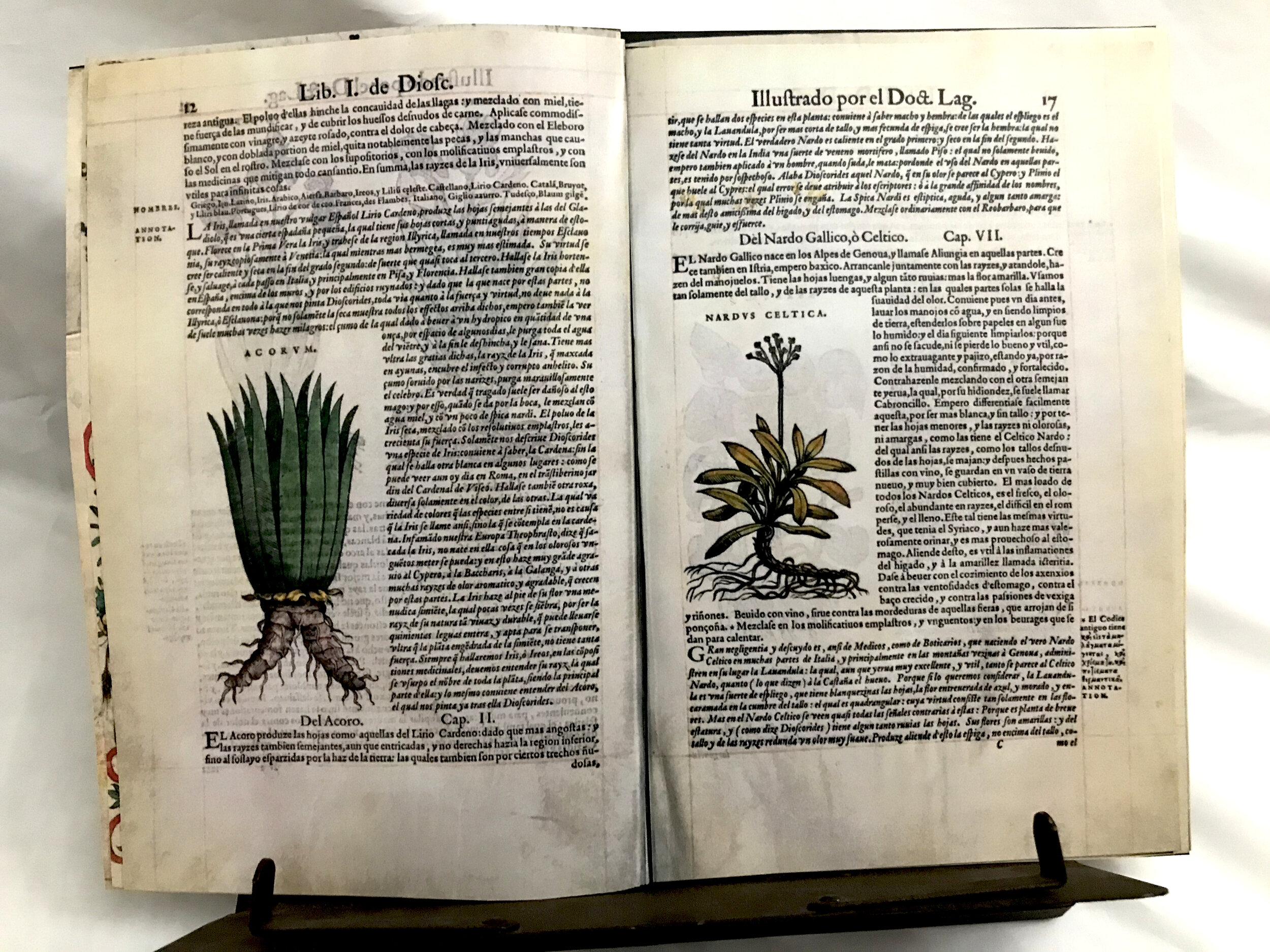 Facsimile “De Materia Medica” By Dioscorides 1555 