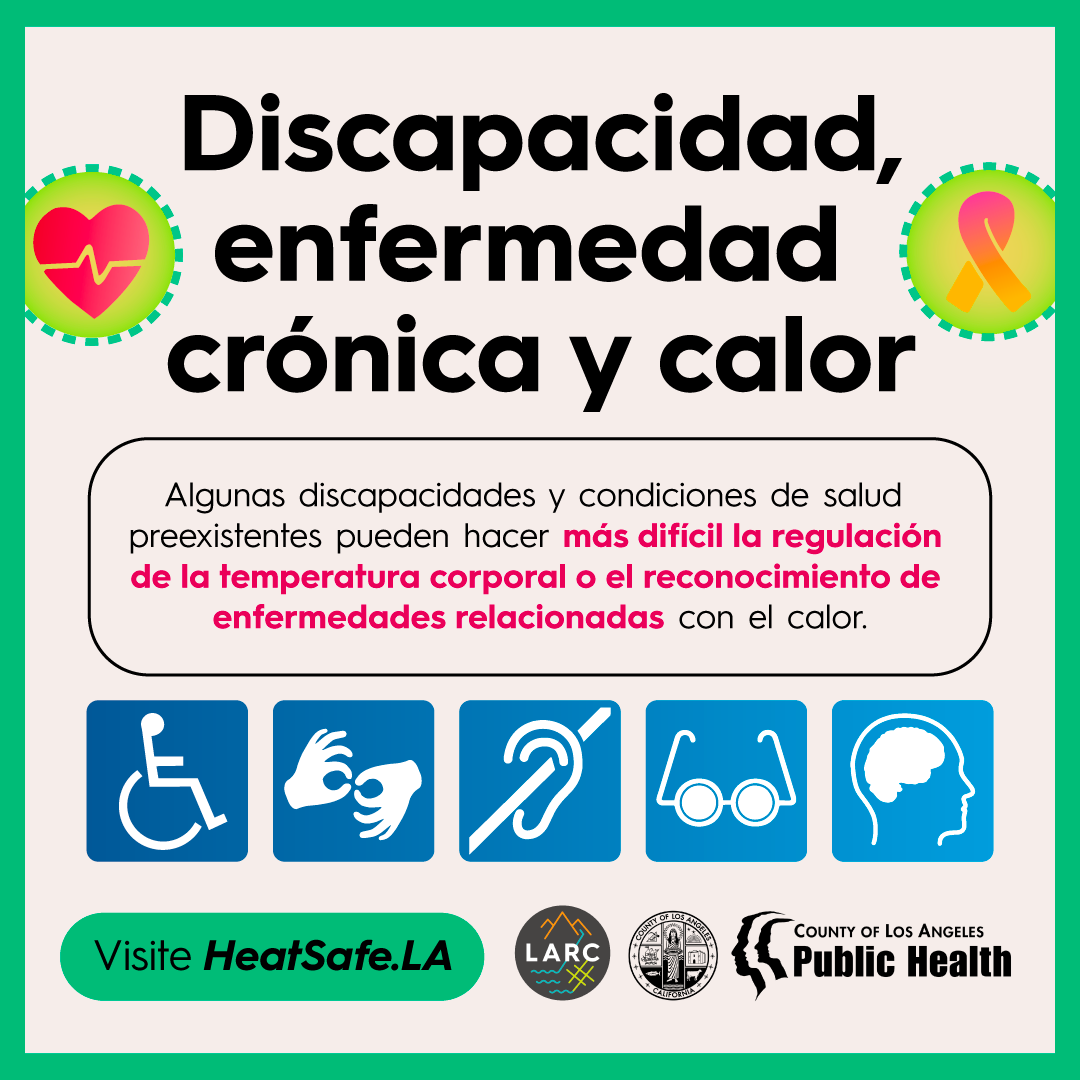 Discapacidad, enfermedad crónica y calor