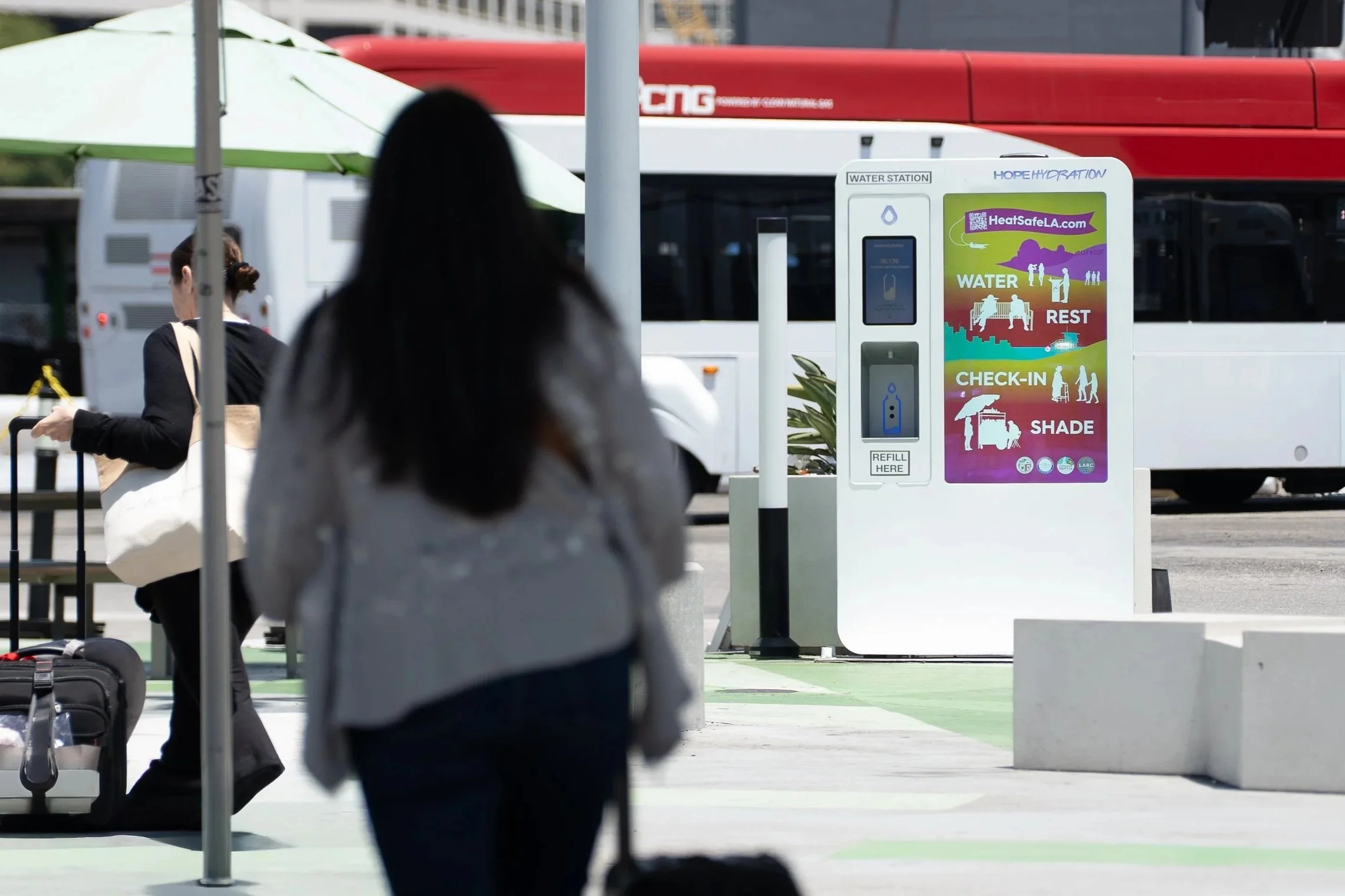 JC Decaux Heat Awareness at LAX