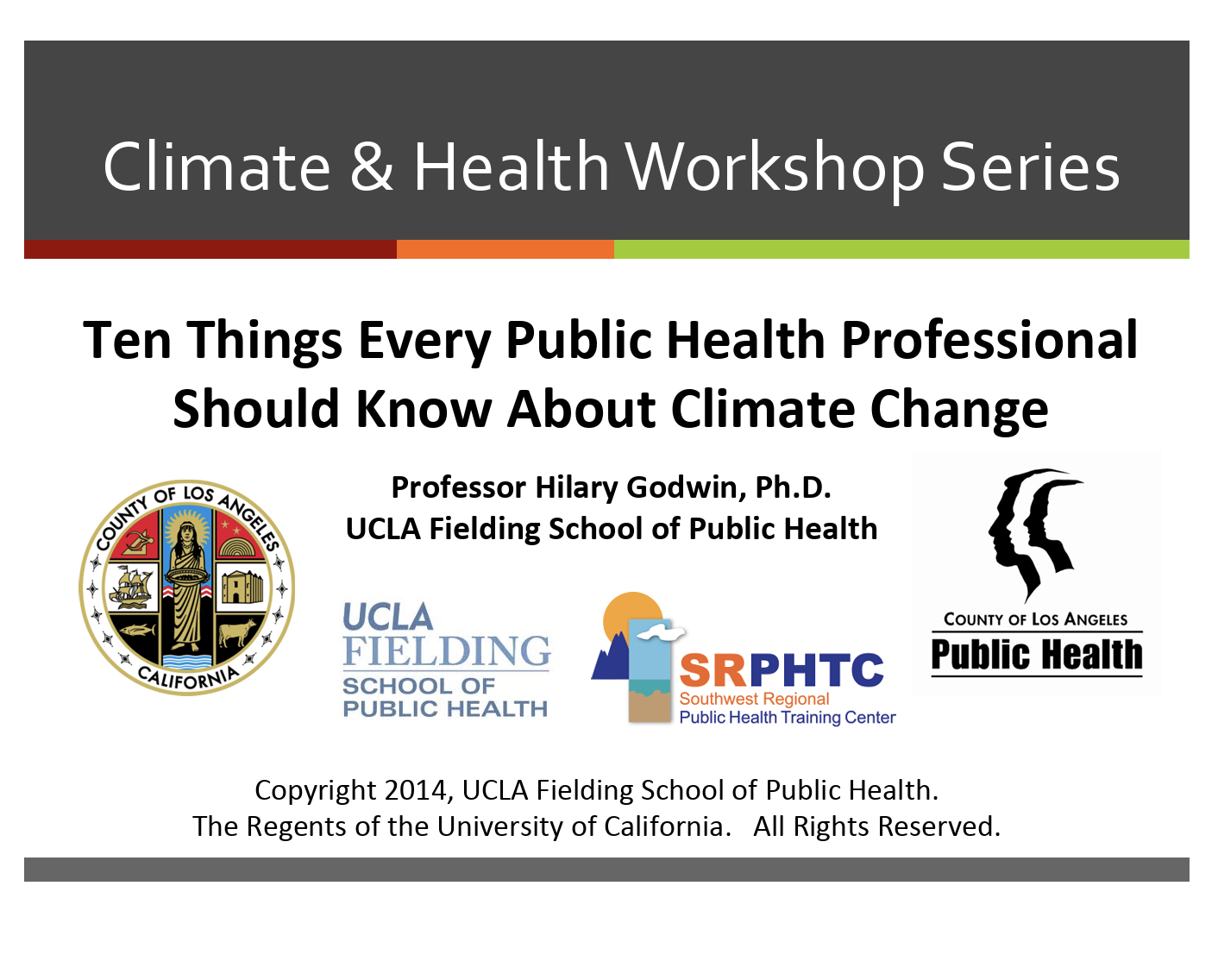 LA Climate and Health Workshops