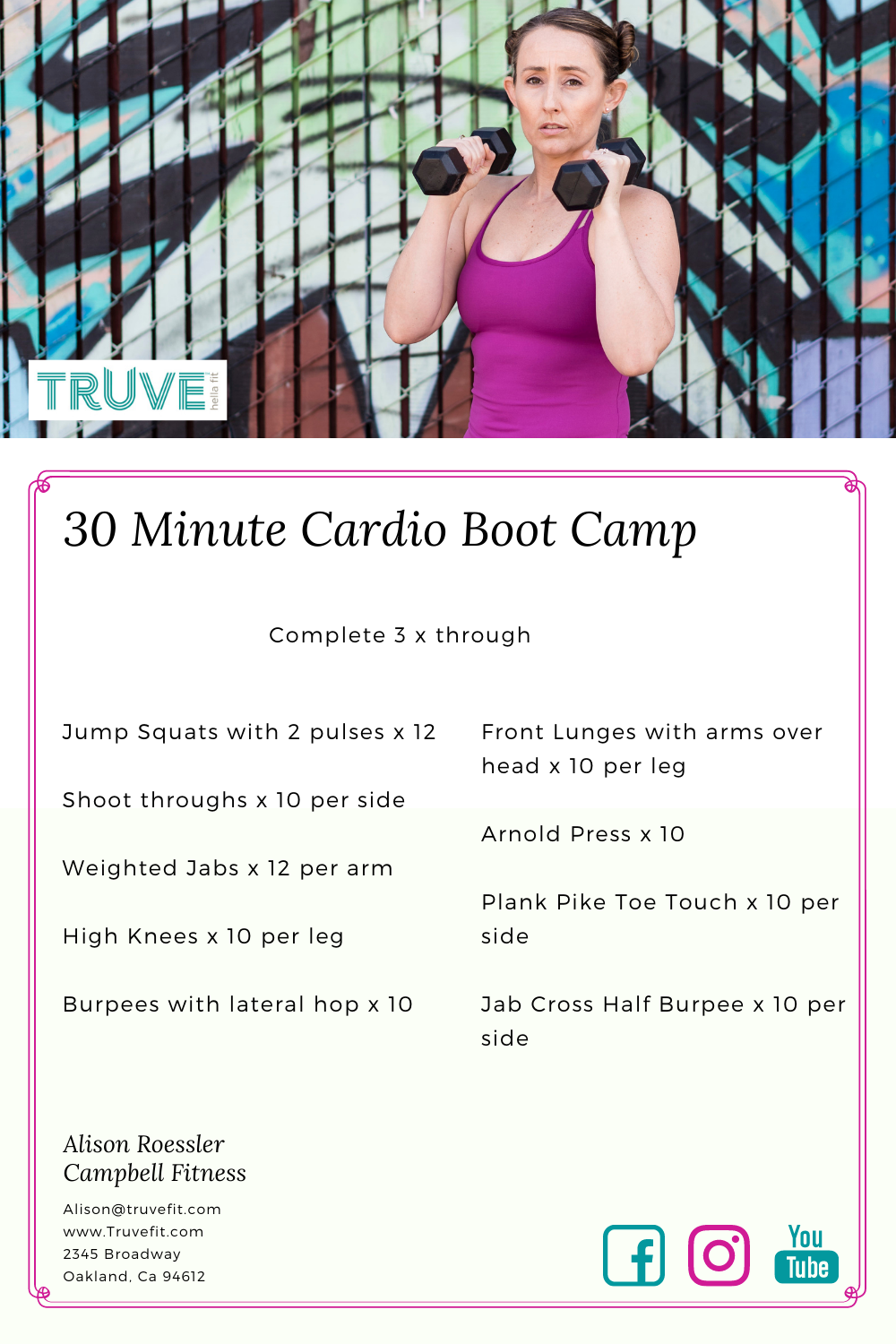 30 Minute Cardio Boot Camp Truve Fitness