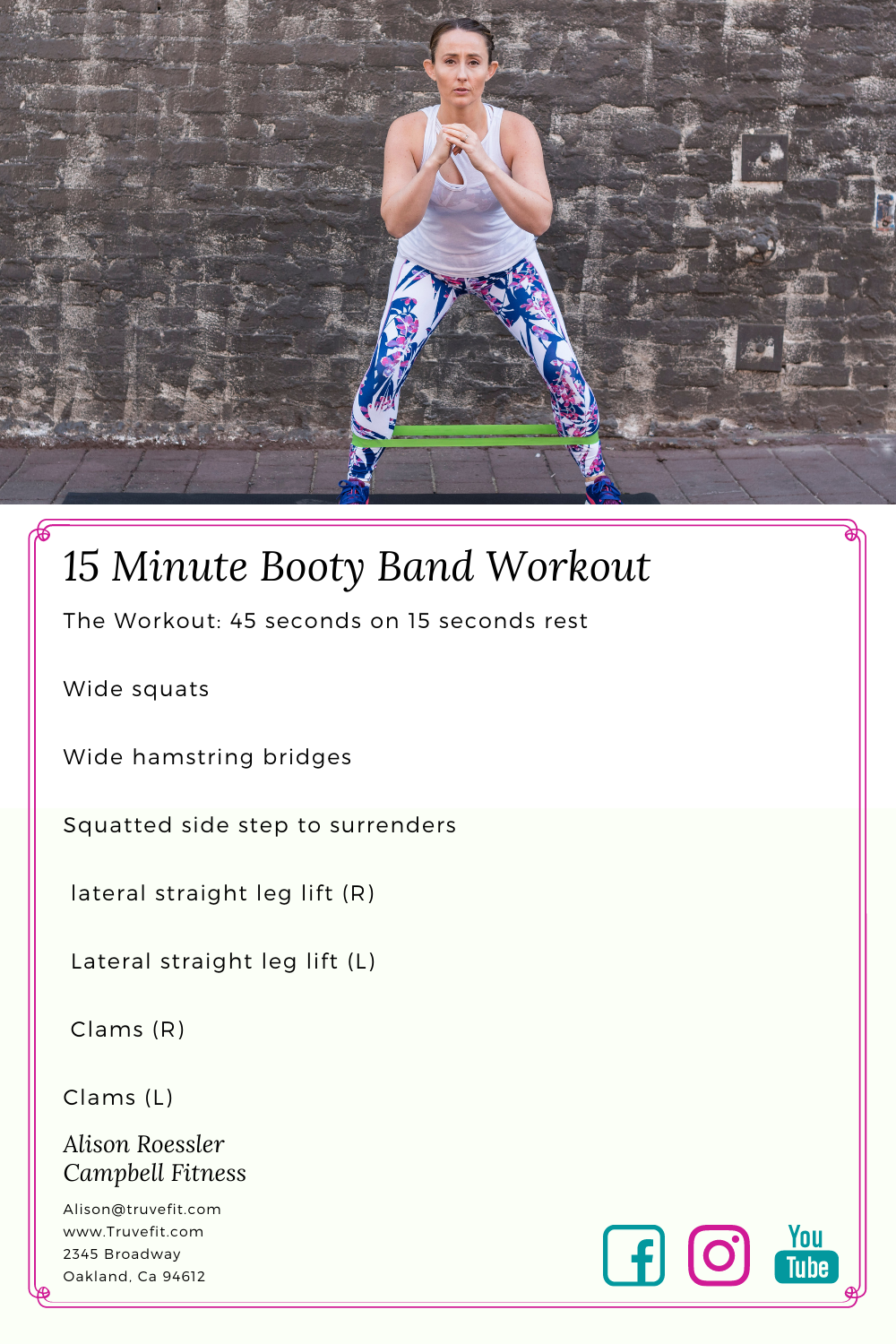 15 Minute Booty Band Workout — Truve Fitness