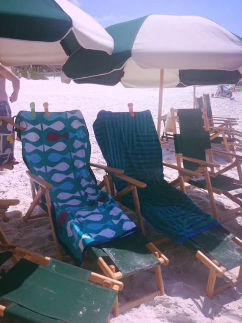 Our spot on the beach